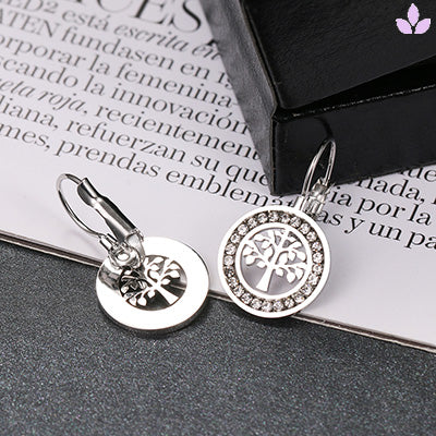 Boucles d'oreilles Arbre en argent