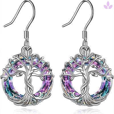 Boucles d'oreilles Argent Arbre de vie