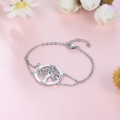 Bracelet Arbre de vie avec prénoms