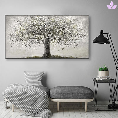 Tableau Arbre de vie Noir et Blanc