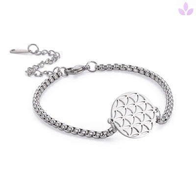 Bracelet mandala argent