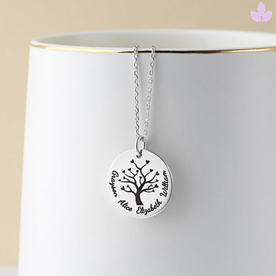 medaille bapteme arbre de vie argent