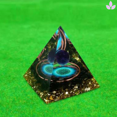 orgonite fleur de vie pyramide