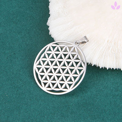 pendentif argent Fleur de vie