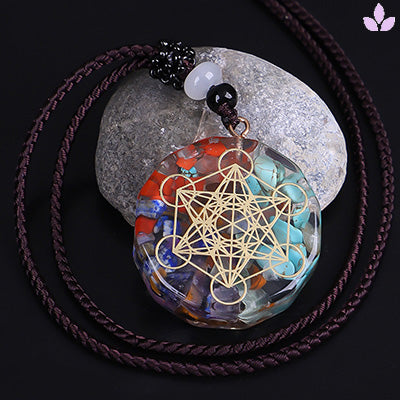 pendentif orgonite protection