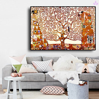 tableau klimt de l'arbre de vie