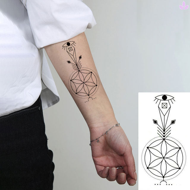 tatouage fleur de vie pour femme